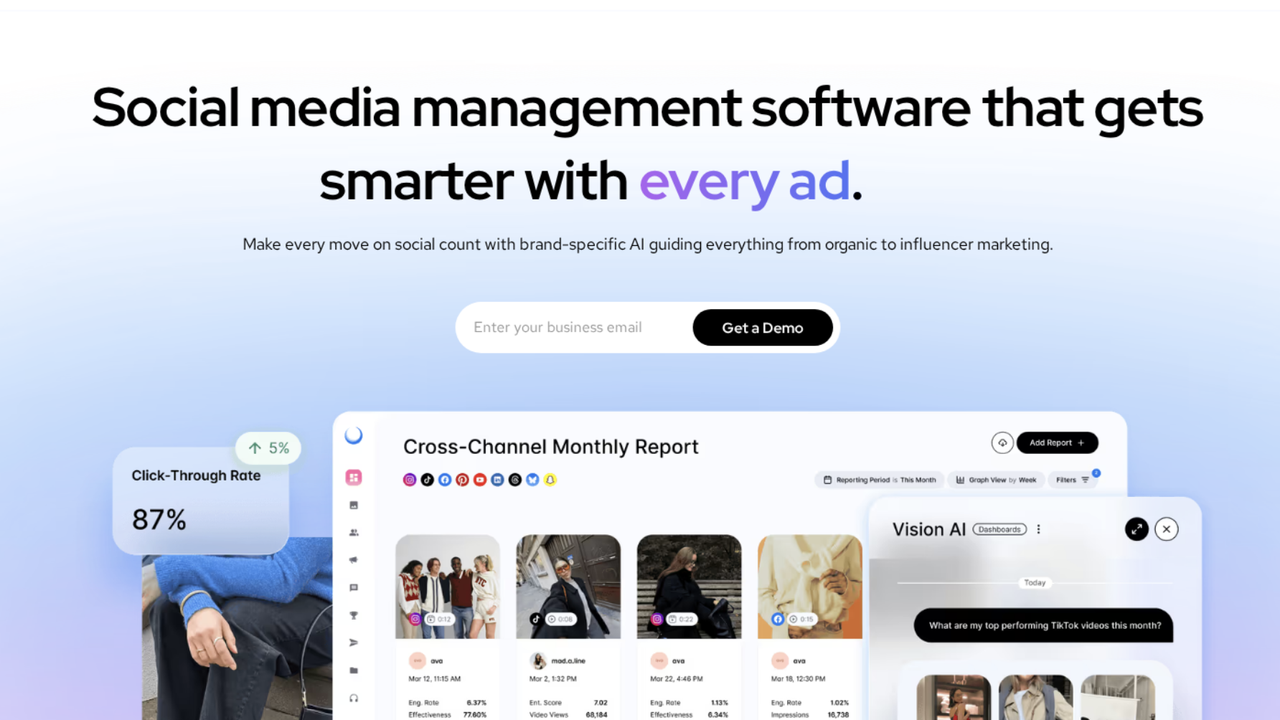 Dash Social UGC analytics dashboard screenshot