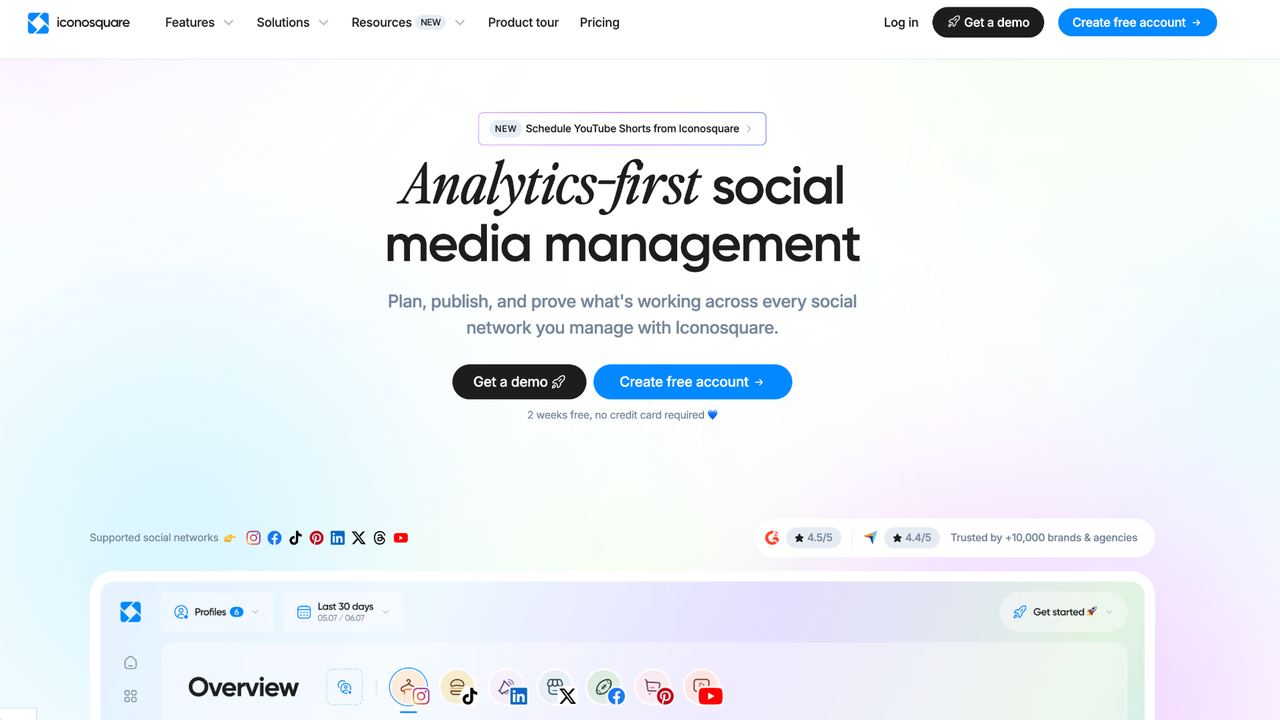 Iconosquare UGC analytics dashboard screenshot